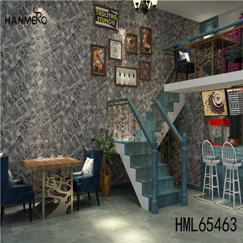 HANMERO SGS.CE Certificate PVC Landscape Bronzing Modern 0.53*10M wallpaper of design Home Wall