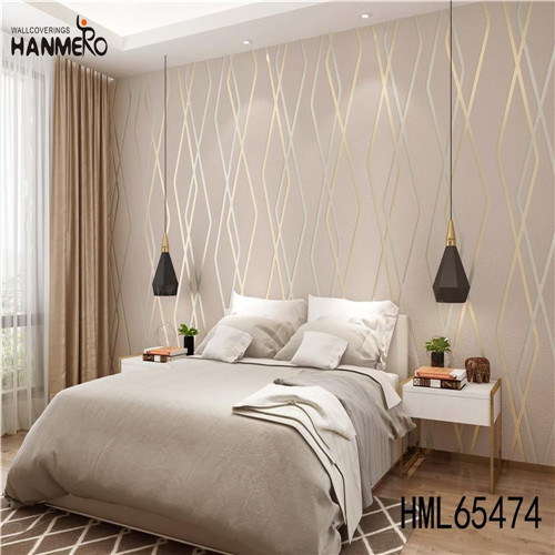 HANMERO PVC Scrubbable 0.53*10M Deep Embossed European Nightclub Leather wallpaper for bedroom wall