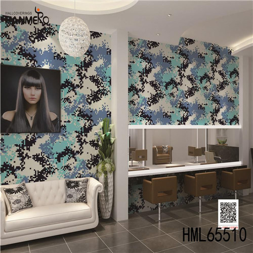 HANMERO PVC Decor Stripes Flocking online wallpaper store Exhibition 0.53*10M Classic