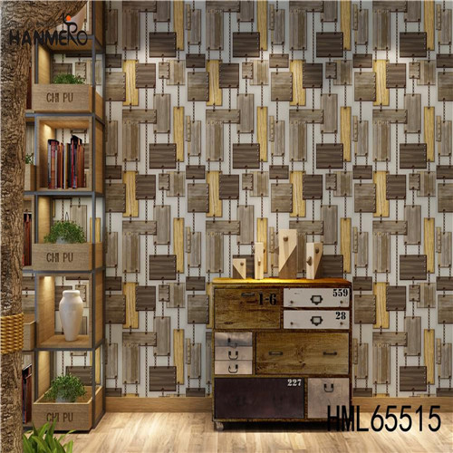 HANMERO PVC 0.53*10M Stripes Flocking Classic Exhibition Decor wallpaper on wall