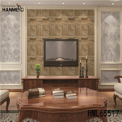 HANMERO PVC Decor Stripes 0.53*10M Classic Exhibition Flocking design house wallpaper