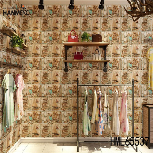 HANMERO PVC Decor Stripes Classic Flocking Exhibition 0.53*10M wholesale wallpaper