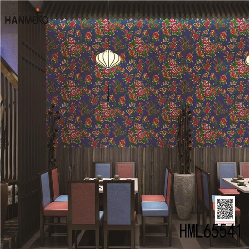 HANMERO Stripes Decor PVC Flocking Classic Exhibition 0.53*10M wallpaper purchase online