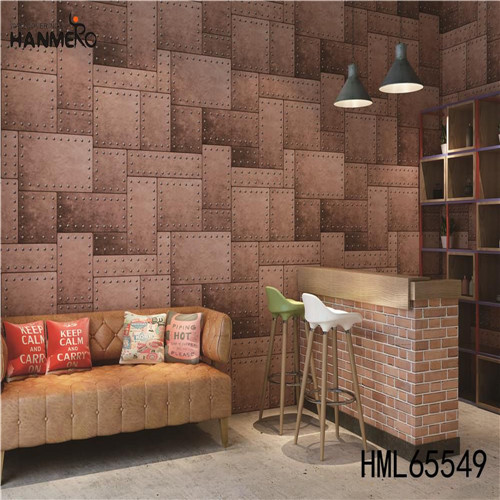 HANMERO Decor PVC Stripes 0.53*10M wallpaper of rooms decoration Exhibition Flocking Classic