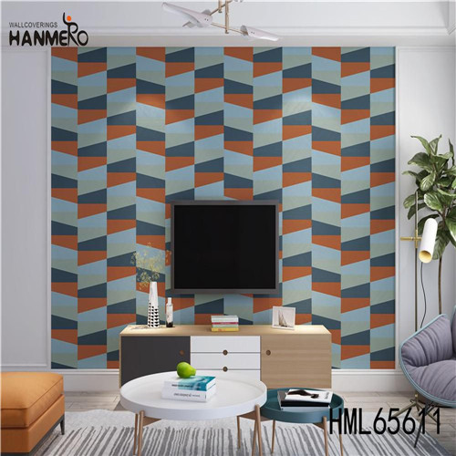 HANMERO Non-woven Stocklot Geometric Technology wallpaper cheap Exhibition 0.53*10M Modern