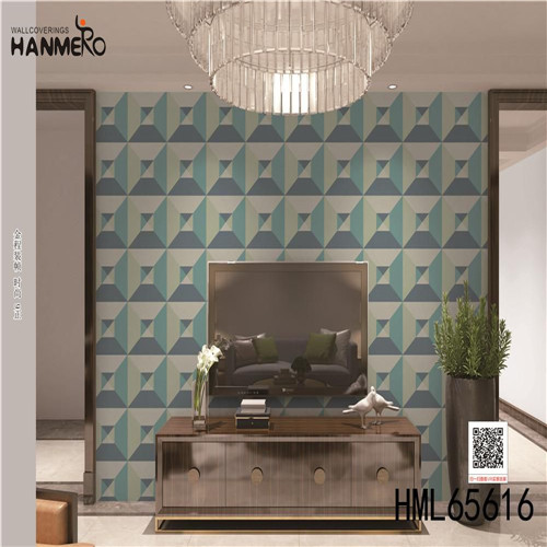 HANMERO Non-woven Stocklot Geometric Technology Modern Exhibition amazing wallpapers for walls 0.53*10M
