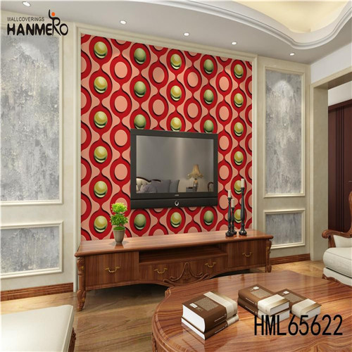 HANMERO 0.53*10M Stocklot Geometric Technology Modern Exhibition Non-woven wallpaper in home decor