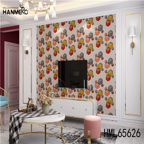 HANMERO Non-woven Stocklot Geometric 0.53*10M Modern Exhibition Technology wall decoration with paper