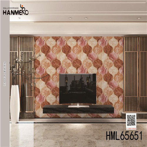HANMERO Non-woven Stocklot Geometric Modern Technology Exhibition 0.53*10M beautiful wallpapers