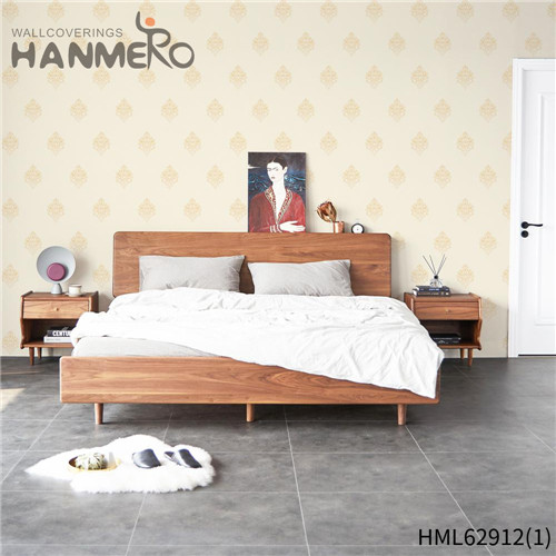 HANMERO Non-woven Photo Quality Flowers Flocking 0.53*10M Bed Room Pastoral wallpaper designs for the home