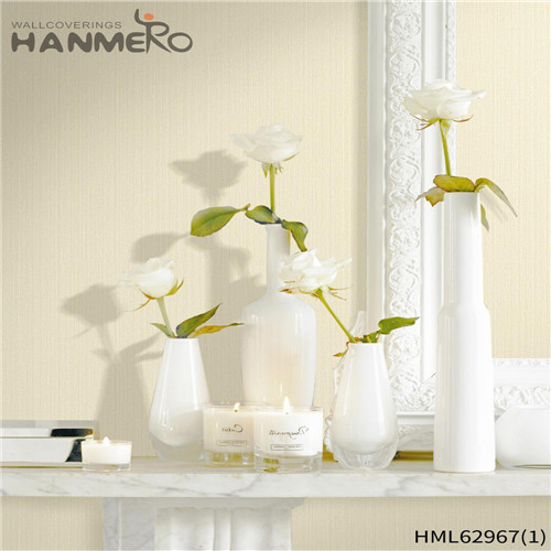 HANMERO Non-woven Photo Quality Pastoral Flocking Flowers Bed Room 0.53*10M hanging wallpaper