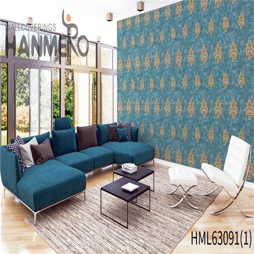 HANMERO PVC Fancy Flowers Deep Embossed Rustic Restaurants 0.53*10M wallpaper pattern