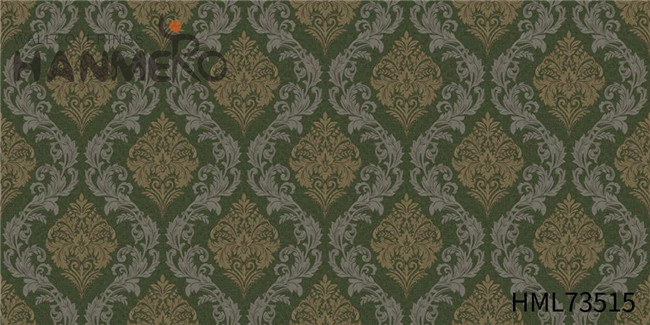 HANMERO PVC Cheap Flowers Technology Pastoral Church wallpaper pattern 1.06*15.6M
