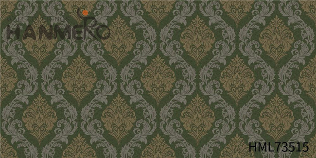 HANMERO PVC Cheap Flowers Technology Pastoral Church wallpaper pattern 1.06*15.6M