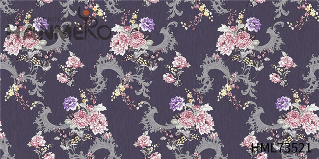 HANMERO PVC Cheap Flowers Technology Pastoral 1.06*15.6M Church wallpaper price