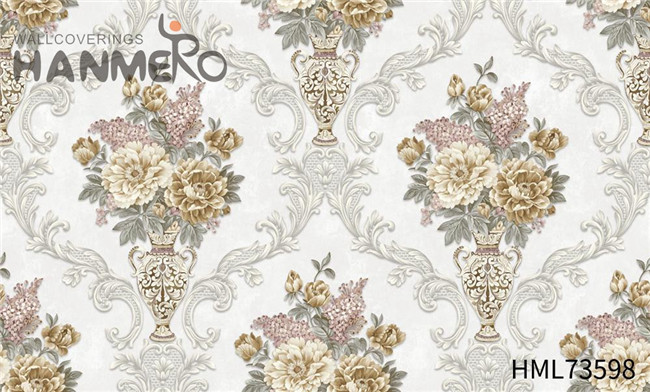 HANMERO PVC Manufacturer Flowers Technology European 1.06*15.6M Lounge rooms shop wallpaper