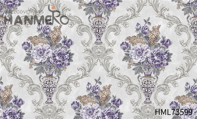 HANMERO Lounge rooms Manufacturer Flowers Technology European PVC 1.06*15.6M decorating wallpaper