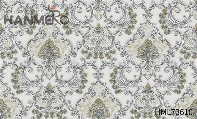 HANMERO PVC Manufacturer Technology Flowers European Lounge rooms 1.06*15.6M embossed wallpaper border