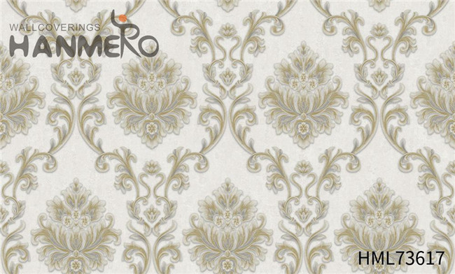 HANMERO Manufacturer PVC Flowers 1.06*15.6M wallpaper for room decoration Lounge rooms Technology European