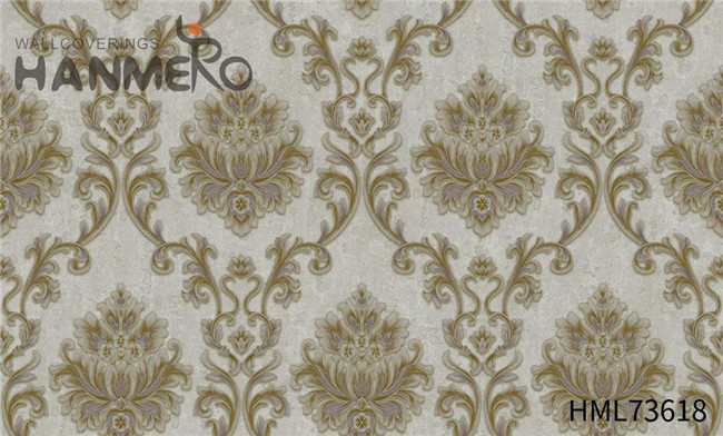 HANMERO Manufacturer PVC Flowers Technology 1.06*15.6M wallpapers decorate walls European Lounge rooms