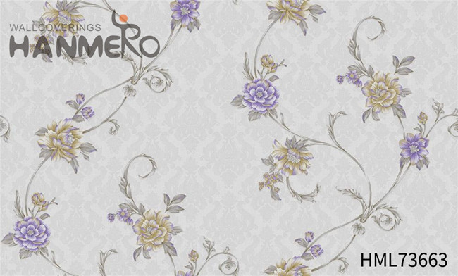 HANMERO PVC Stocklot 1.06*15.6M Technology Pastoral Lounge rooms Flowers wallpaper decor