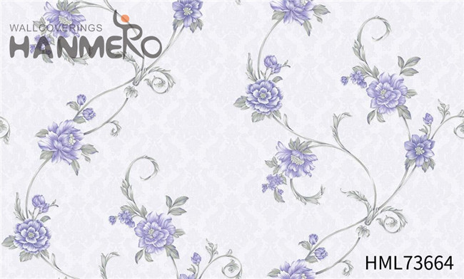 HANMERO PVC Stocklot Flowers 1.06*15.6M Pastoral Lounge rooms Technology wallcoverings