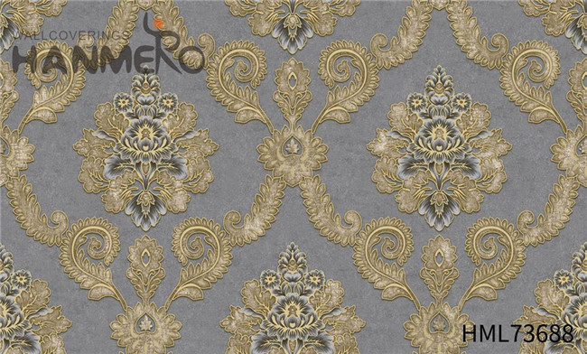 HANMERO Lounge rooms 1.06*15.6M wallpaper border store Technology Pastoral Stocklot PVC Flowers