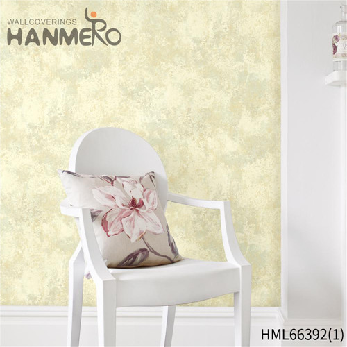 HANMERO 0.53*10M Exported Flowers Flocking European Restaurants Non-woven cheap wallpaper for walls