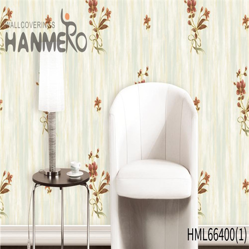 HANMERO Non-woven Exported Flowers 0.53*10M European Restaurants Flocking company wallpaper