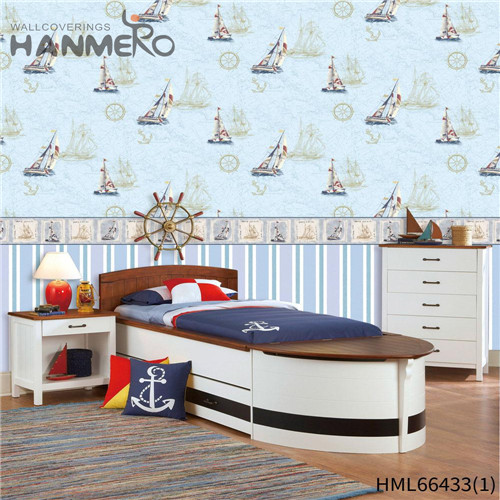 HANMERO Non-woven The Lasest Cartoon Technology Kids Restaurants 0.53*10M wall wallpaper