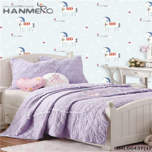 HANMERO Non-woven The Lasest Cartoon contemporary wallpaper designs Kids Restaurants 0.53*10M Technology