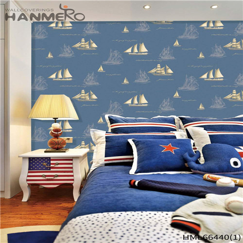 HANMERO Non-woven The Lasest Cartoon Technology Kids Restaurants decorating wallpaper 0.53*10M