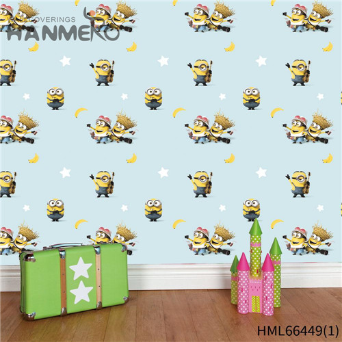 HANMERO Restaurants The Lasest Cartoon Technology Kids Non-woven 0.53*10M wallpaper discount