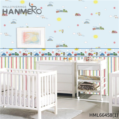 HANMERO Kids The Lasest Cartoon Technology Non-woven Restaurants 0.53*10M wallpaper for walls for sale
