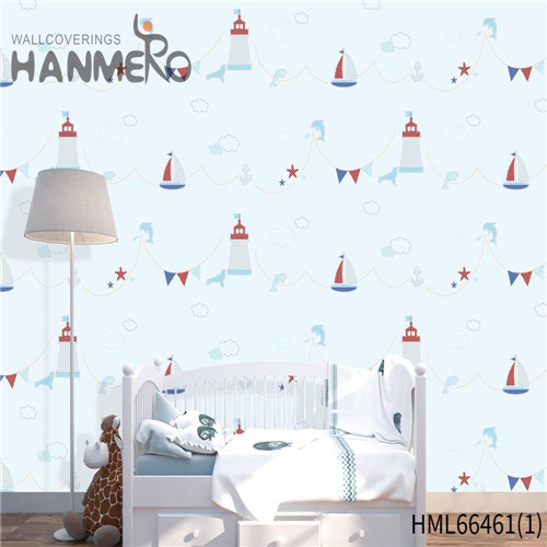 HANMERO Non-woven The Lasest Cartoon Kids Technology Restaurants 0.53*10M modern wallpaper home