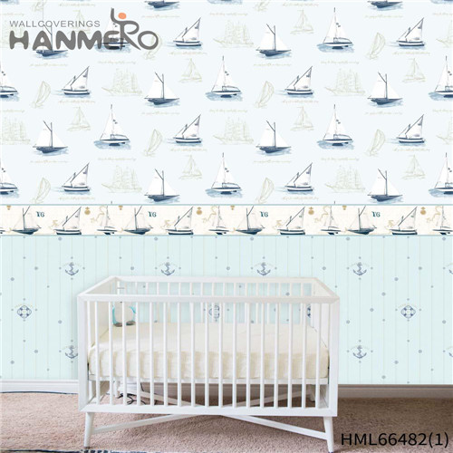 HANMERO The Lasest Non-woven Restaurants 0.53*10M free wallpaper Cartoon Technology Kids