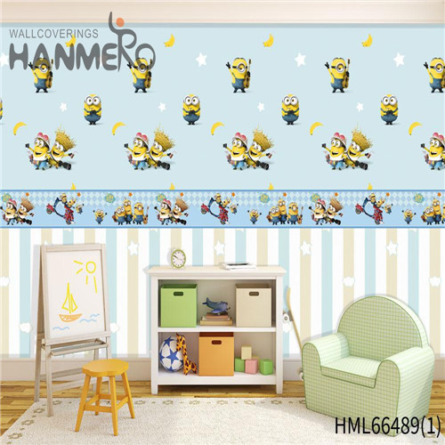 HANMERO The Lasest Non-woven Kids Restaurants 0.53*10M online wallpaper designer Cartoon Technology