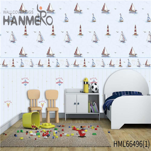 HANMERO design of wallpapers of rooms The Lasest Cartoon Technology Kids Restaurants 0.53*10M Non-woven