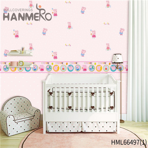 HANMERO wallpaper of design The Lasest Cartoon Technology Kids Restaurants 0.53*10M Non-woven