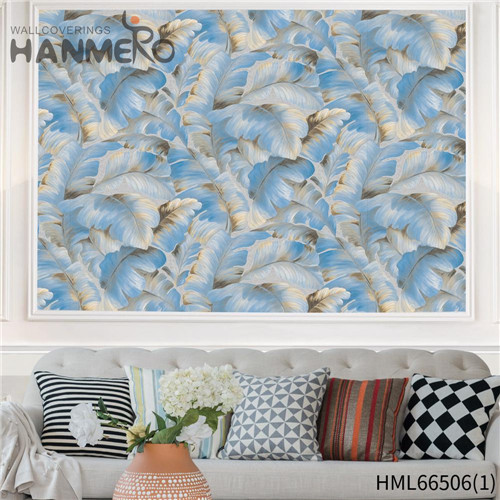 HANMERO PVC Seller Flowers landscape wallpaper Pastoral Living Room 0.53*10M Deep Embossed