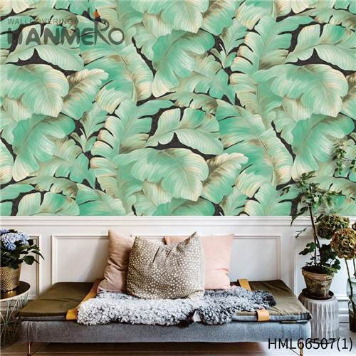 HANMERO PVC Seller Flowers Deep Embossed wallpaper for bathrooms Living Room 0.53*10M Pastoral