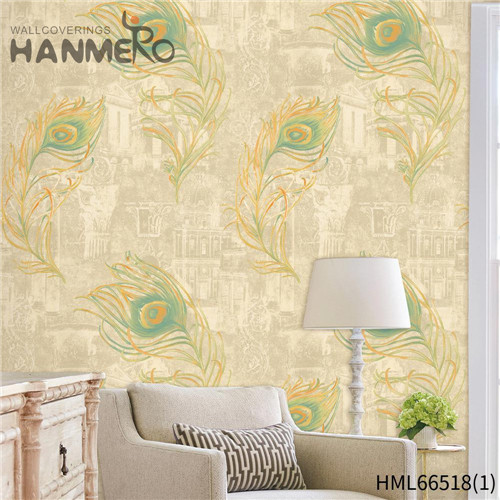 HANMERO PVC Seller 0.53*10M Deep Embossed Pastoral Living Room Flowers designer bedroom wallpaper