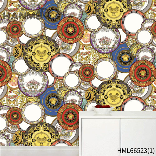 HANMERO PVC Seller Flowers Deep Embossed Pastoral 0.53*10M Living Room wallpaper designs for the home