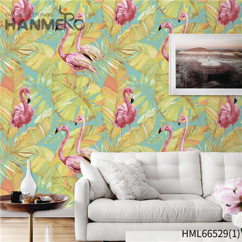 HANMERO PVC Seller Living Room Deep Embossed Pastoral Flowers 0.53*10M home furnishing wallpaper