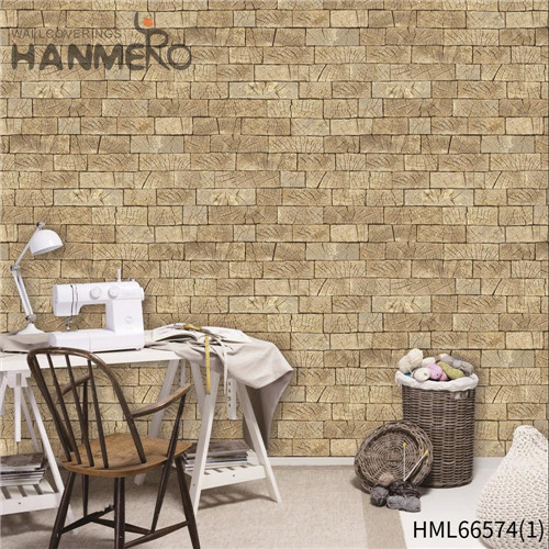 HANMERO PVC Photo Quality Nightclub Deep Embossed European Brick 0.53*10M free wallpaper download