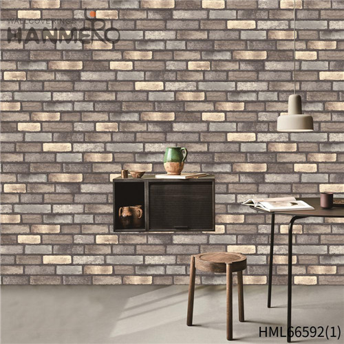 HANMERO PVC Brick Photo Quality Deep Embossed European Nightclub 0.53*10M high resolution wallpaper