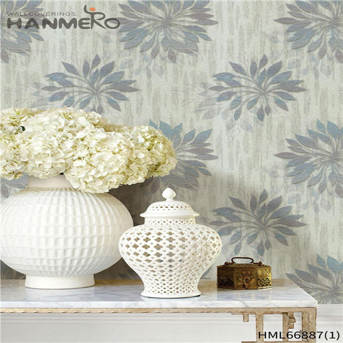 HANMERO PVC Scrubbable Flowers Technology Pastoral Home Wall 0.53*10M contemporary wallpaper