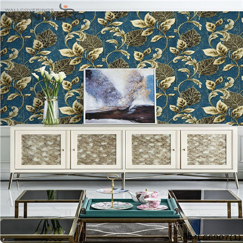 HANMERO PVC Scrubbable Flowers Technology 0.53*10M Home Wall Pastoral wallpaper where to buy