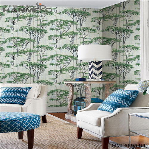 HANMERO Flowers Scrubbable PVC Technology Pastoral Home Wall 0.53*10M latest wallpapers for walls