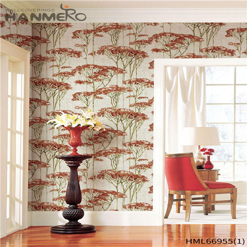 HANMERO PVC Flowers Scrubbable Technology Pastoral Home Wall 0.53*10M animated wallpaper